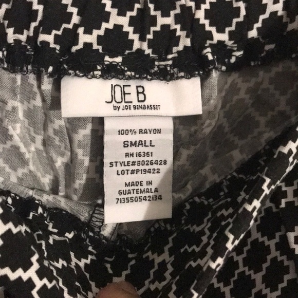 Rayon black and white pants. Size S. NWT - Picture 4 of 4